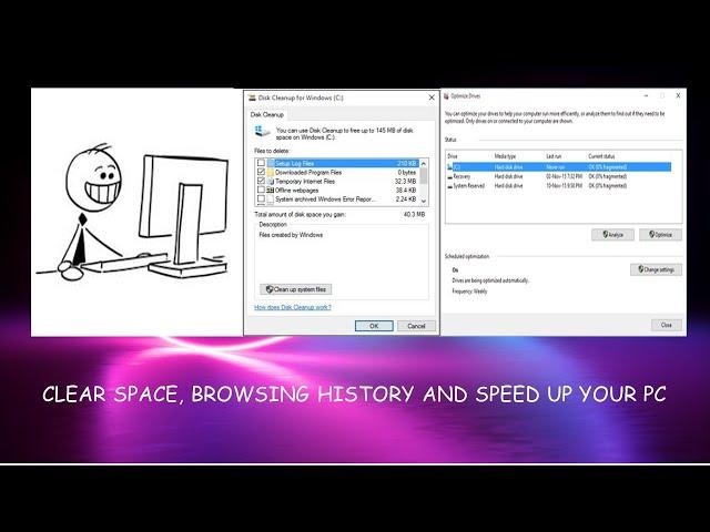 SIMPLE AND FASTEST ways to free space and performance in pc (no software installation needed)