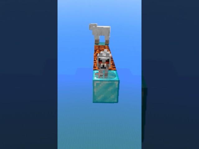 Minecraft wolf logic test in 20 seconds  #shorts #minecraft #logic