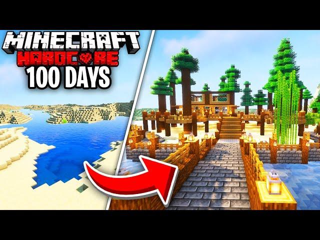 I Survived 100 Days in Hardcore Beach ONLY Minecraft 1.18... Here's What Happened