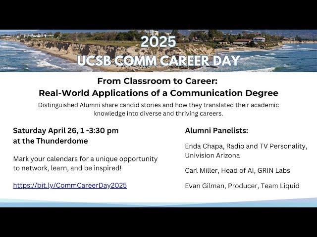 UCSB Comm Career Day 2025 2 Alumni What Brought You Back Pt 2