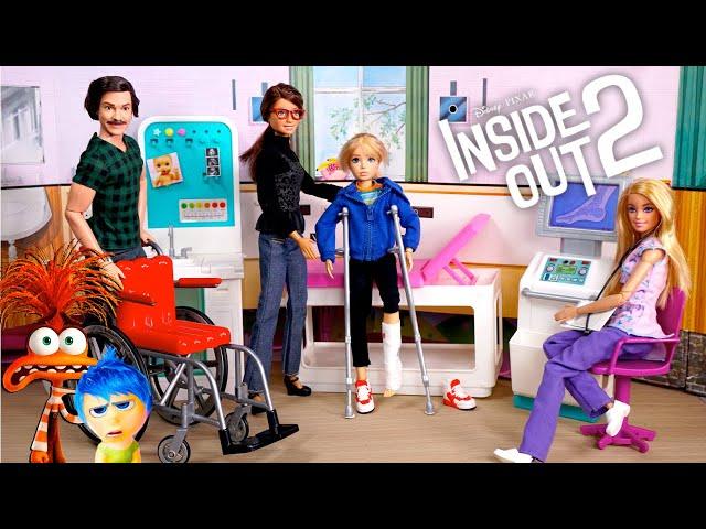 Barbie Inside Out Riley Doll Get Well Routine at Hospital