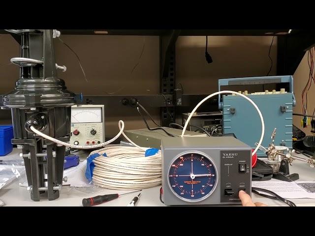 At the SIGNALS Museum: Test & calibration of the Yaesu G-450A rotor for the K4MIE Hamshack.