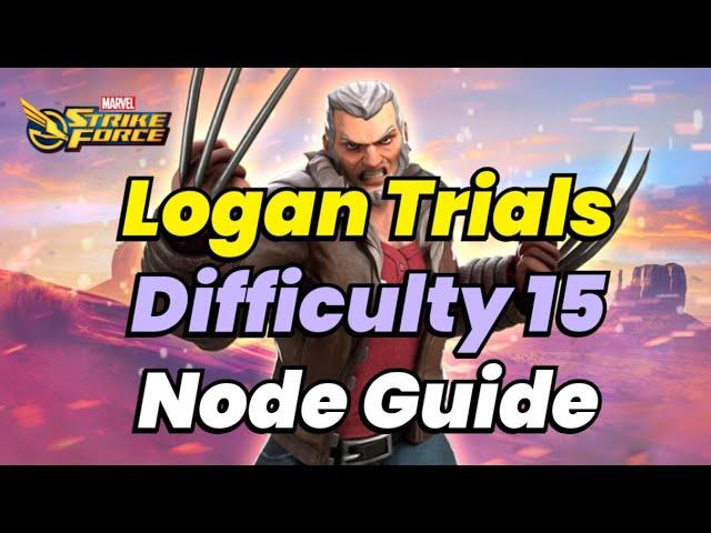 Logan Trials: Difficulty 15 Min/Max TEAMS WORK! 7-STAR LOGAN UNLOCKED F2P | MARVEL Strike Force