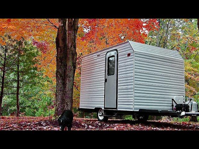 DIY Camper Cost and Weight !! installing a fridge and heater