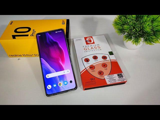 Tempered Glass For Realme 10 Pro Plus | How To Apply UV Tempered Glass | Realme 10 Pro Plus