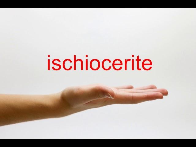 How to Pronounce ischiocerite - American English