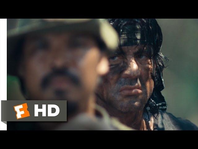 Rambo (10/12) Movie CLIP - 50 Caliber Rescue (2008) HD