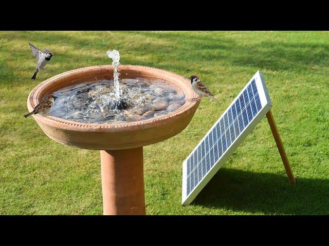 DIY Solar Fountain for Garden | Birds Bath Fountain