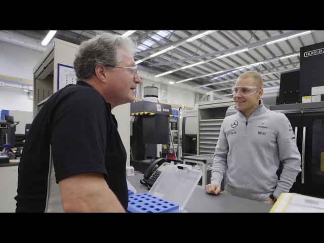 Valtteri Bottas Gets First Glimpse of 2017 Mercedes F1 Engine