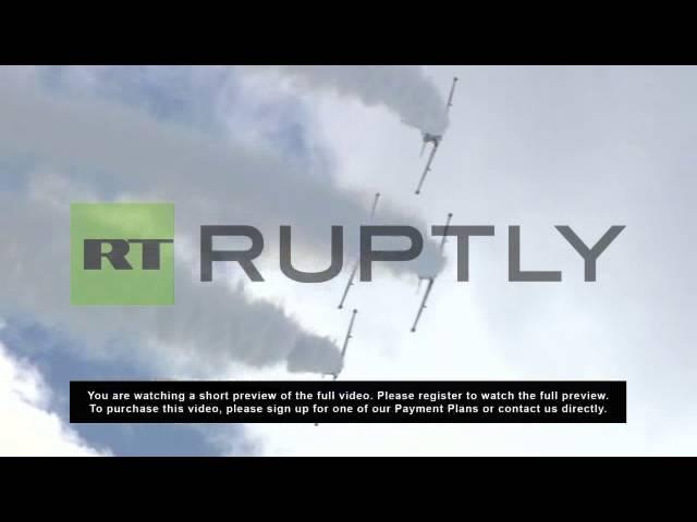 Russia: Extreme Air-aerobatics shown by Russia's finest pilots