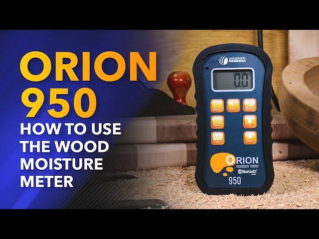 How to Use a Pinless Wood Moisture Meter [Orion 950]