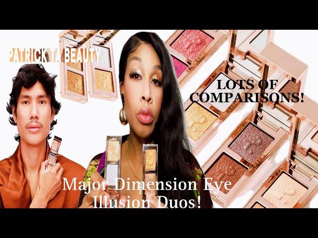 IN DEPTH REVIEW OF PATRICK TA MAJOR DIMENSION EYE ILLUSION DUOS!!  #patricktaeyeshadowduos