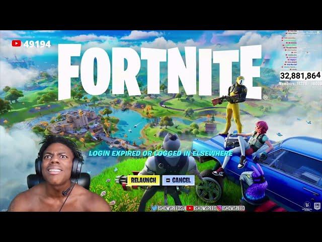 iShowSpeed Gets Hacked On Fortnite Mid Game 