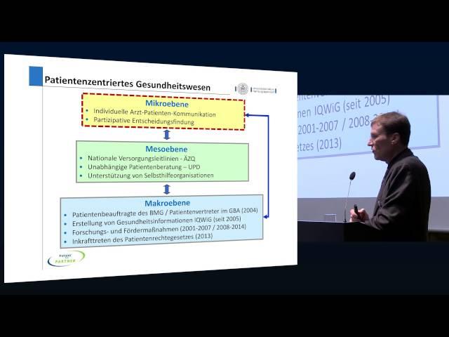 "Shared Decision Making" - Prof. Dr. Dr. Martin Härter beim BMC-Kongress 2015