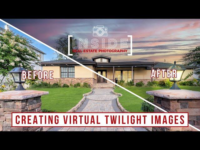 Creating Virtual Twilight Images (Day to Dusk) for Real Estate Photography