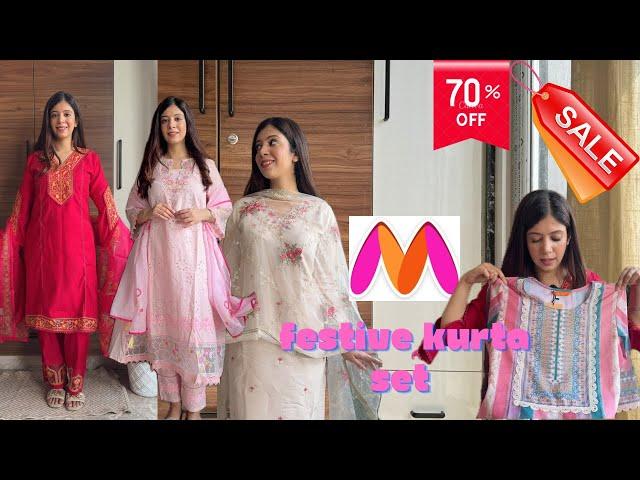 *Huge* Myntra kurta set haul | Myntra festive sale haul | Pakistani style kurta sets #myntrahaul