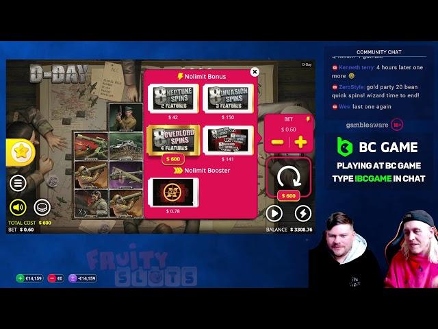  SCOTTY & AIS LIVE BBW!  - Playing at !BCGAME - Online Slots!