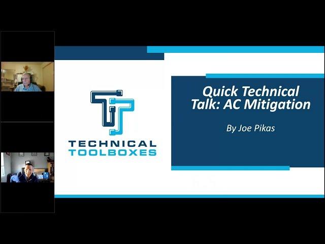 Quick Technical Talk AC Mitigation with Joe Pikas by Technical Toolboxes