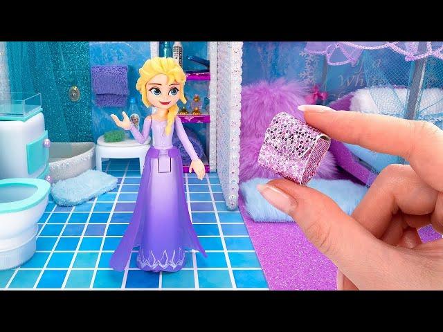 Pequeña casa de bricolaje para Elsa ️ ¡Ideas de bricolaje y estilos de maquillaje de Frozen