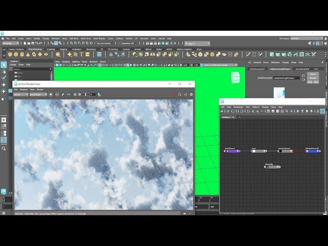 Maya 2023 tutorial - Rendering Clouds using the Volume Shader with Arnold