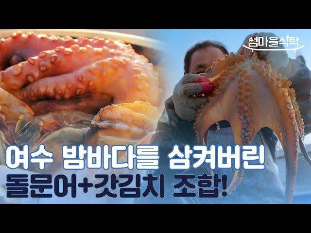 1+1+1=9가 되는 매직?! 어이, 강 프로~ 여수 밤바다서 돌문어로 만든 삼합은 잡쉈어? 여수 낭도 '돌문어' / 섬마을식탁 시즌2.EP6