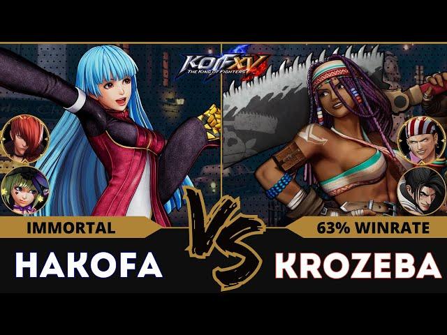 KOFXV⭐HAKOFA (Kula/Iori/Sylvie) vs KROZEBA (Billy/Haohmaru/Darli)⭐Ranked Match - 11/24