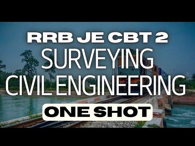 *"Surveying for RRB JE - One Shot (PART-1) Complete Guide! ️"*