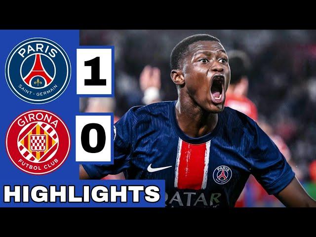 PSG vs Girona (1-0) Extended HIGHLIGHTS | UEFA Champions League