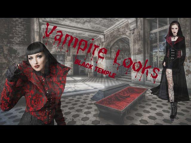 Vampire Goth Style Fashion Look for Alternative Women - Black Temple