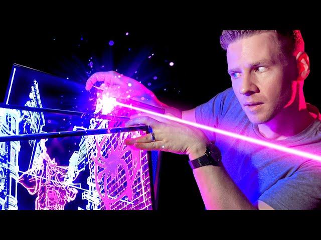 Glowing 3D LASER ART is MIND BLOWING!