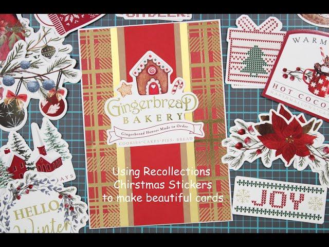 Michael's Recollection Christmas Stickers make for a beautiful card