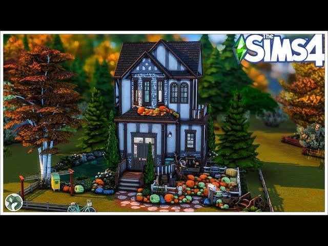 Pumpkin Farmer Small Home  #purplecat1kshell | The Sims 4 Speed Build No CC