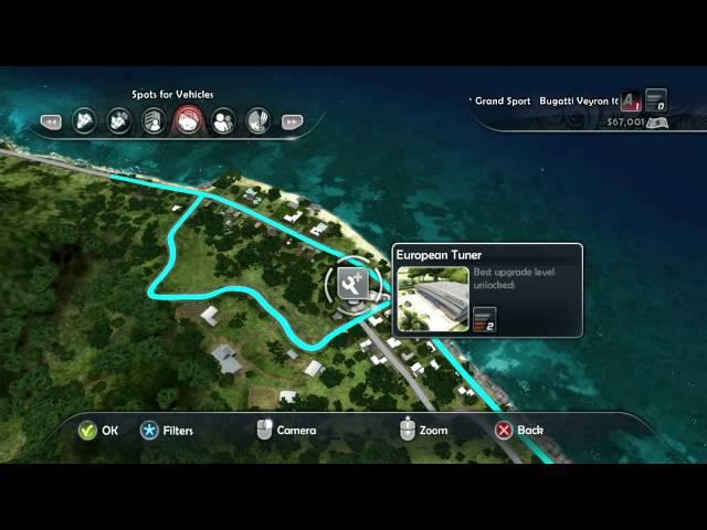 Test Drive Unlimited 2 - European Tuner location in Hawaii