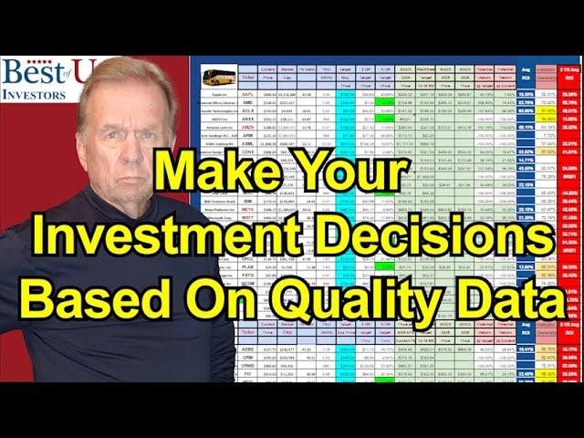 3 Ways To Make Quality Investment Decisions