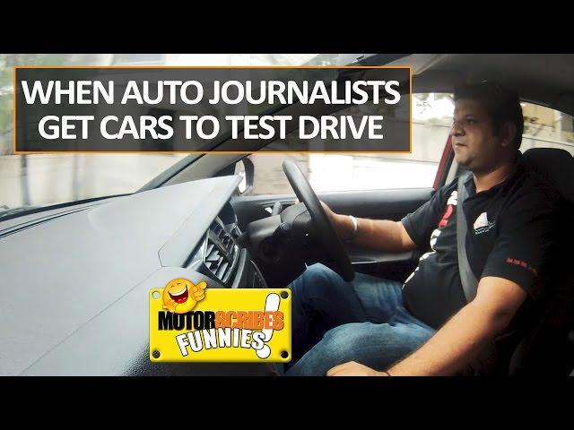 When auto journalists get cars to test | MotorScribes Funnies Video