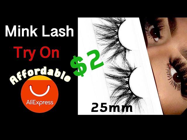 AliExpress Mink Lash Try On 