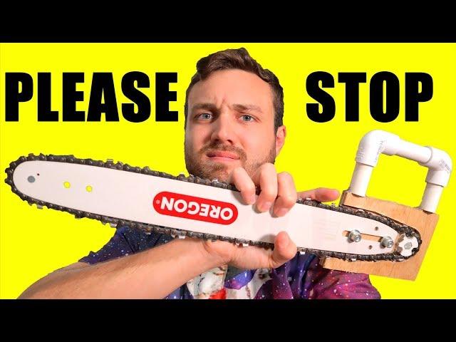 I Followed A DIY Chainsaw Tutorial