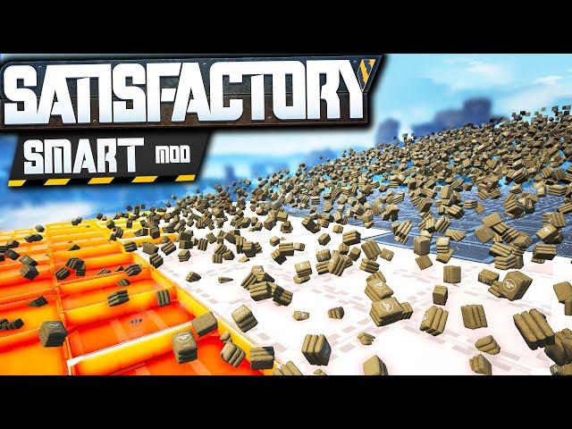 Mass Build ANYTHING in SATISFACTORY?! - Satisfactory Smart Mod Tutorial