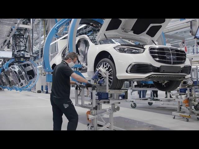 Производство Mercedes S-Class 2021 на заводе Mercedes в Германии