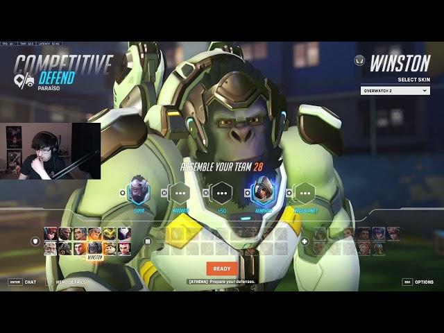 25K DMG! SUPER WINSTON GAMEPLAY OVERWATCH 2 SEASON 12 TOP 500