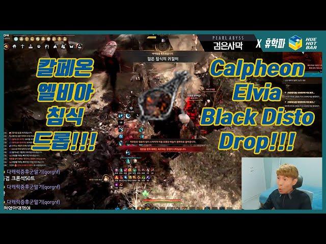 [BDO][Huehotbar] Calpheon Elvia Black Disto Drop! 칼페온 엘비아 침식드롭!