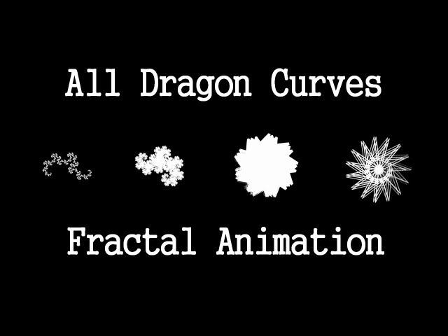 All Dragon Curves - Fractal Animation