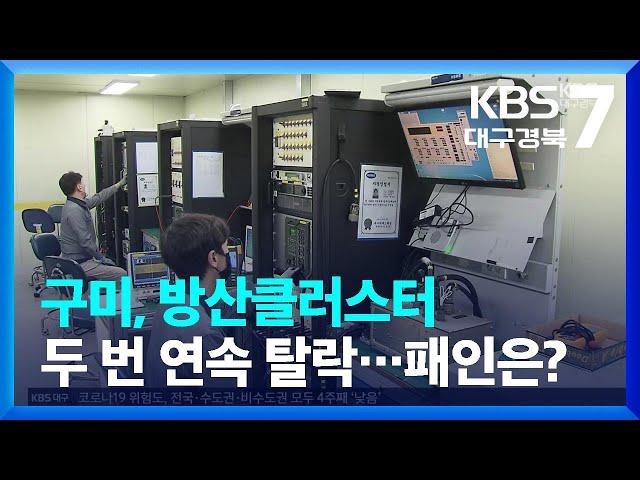 구미, 방산클러스터 두 번 연속 탈락…패인은? / KBS  2022.06.14.