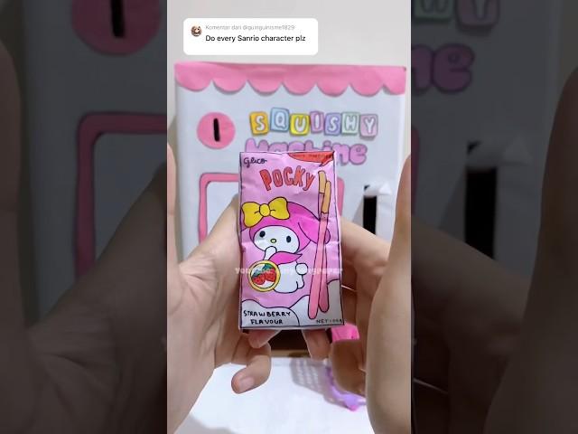 Packing sanrio paper squishy order (fake)  comment your order  #papercraft #sanrio #shorts