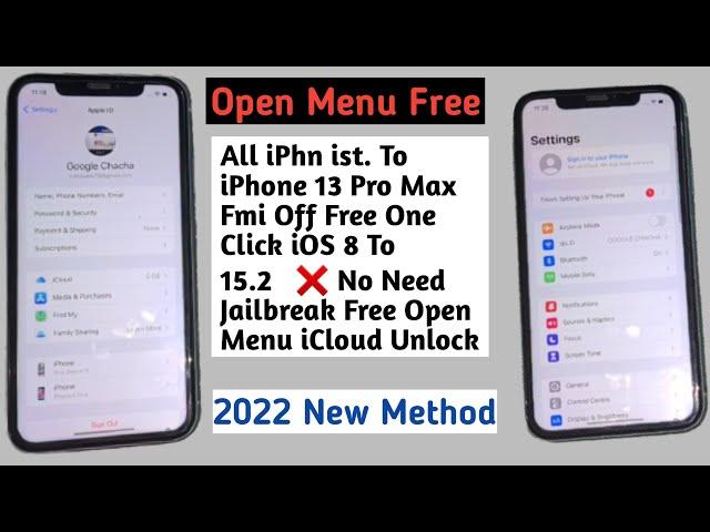 iCloud Remove Open Menu / All iPhone Fmi Off Free / iPhn ist. To 13 Pro Max One Click Free Fmi Off