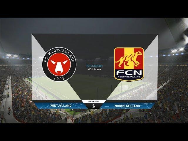 FC Midtjylland vs FC Nordsjælland - 2018-19 Danish Superliga - PES 2019