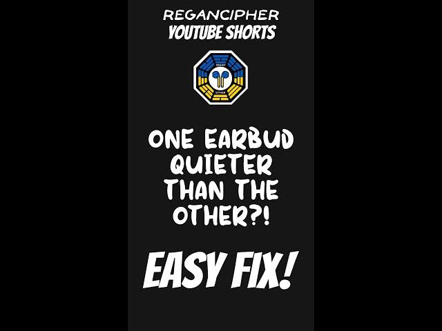 One earbud quieter than the other? Try this easy fix! #tws #faulty #earbuds