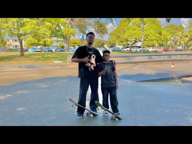 Skateboarding With My Son!