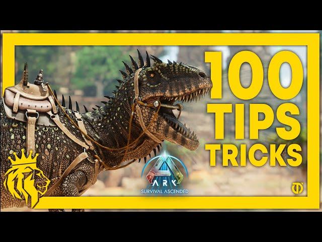 TOP 100 Tips & Tricks For BEGINNERS / EXPERIENCED Players! | ARK: Survival Ascended