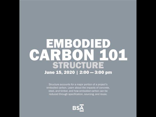 Embodied Carbon 101: Structure